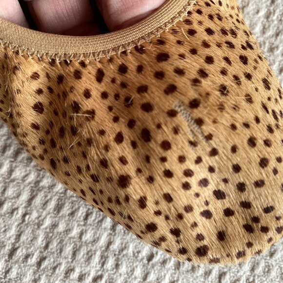 EUC~Chelsea & Violet 'Ruby' Leopard Calf Hair Ballet Flat~8 - Picture 15 of 15